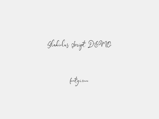 Gladiolus Script DEMO