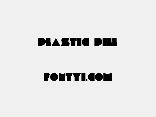 PLASTIC PILL
