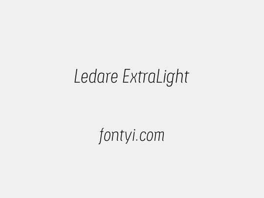 Ledare ExtraLight