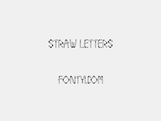 Straw Letters