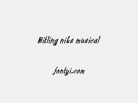 Bitling niks musical