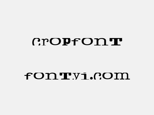 cropfont