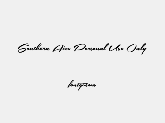 Southern Aire Personal Use Only