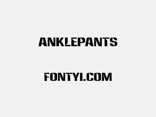 Anklepants