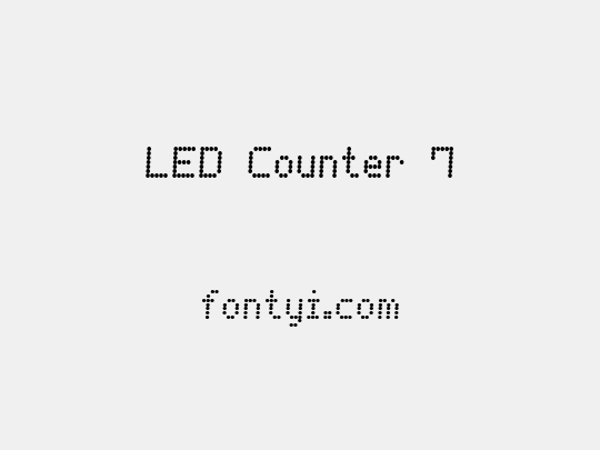 LED Counter 7