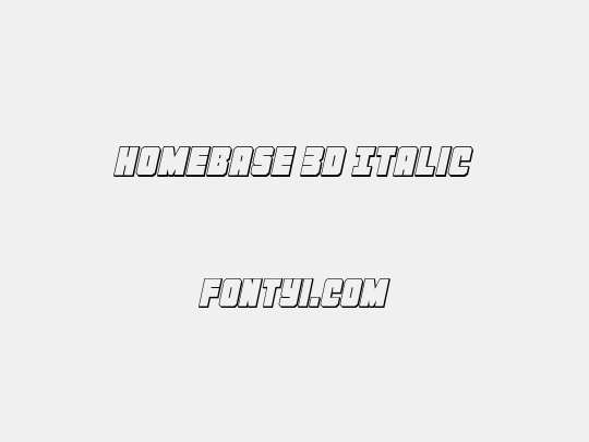 Homebase 3D Italic