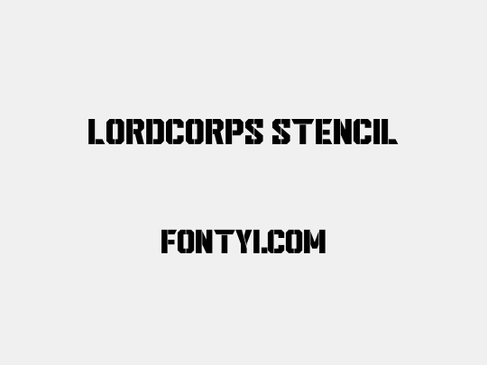 Lordcorps Stencil
