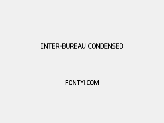 Inter-Bureau Condensed