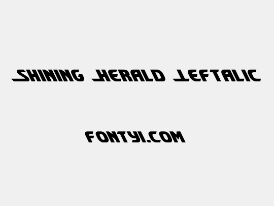 Shining Herald Leftalic