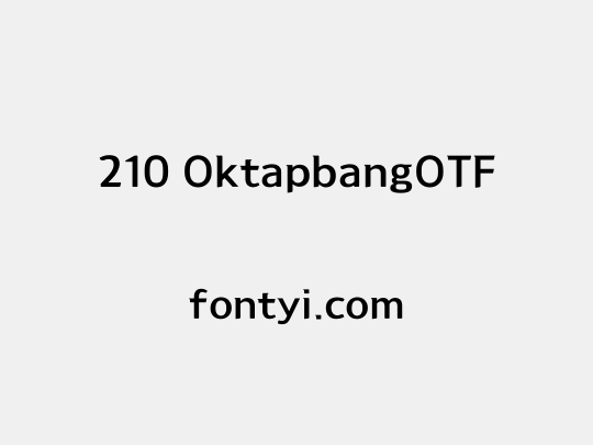 210 OktapbangOTF