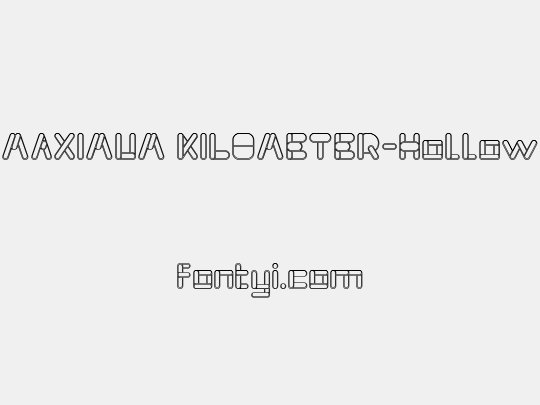 MAXIMUM KILOMETER-Hollow