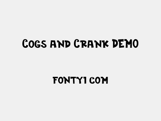 Cogs and Crank DEMO