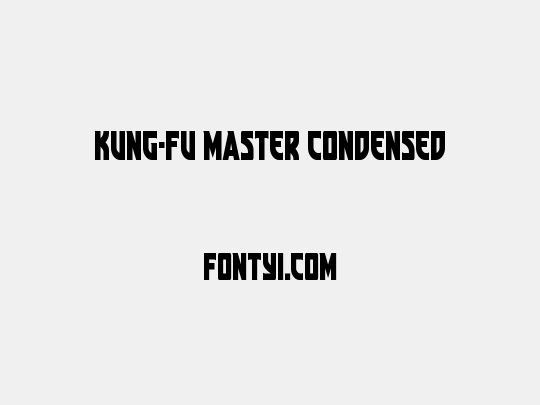 Kung-Fu Master Condensed