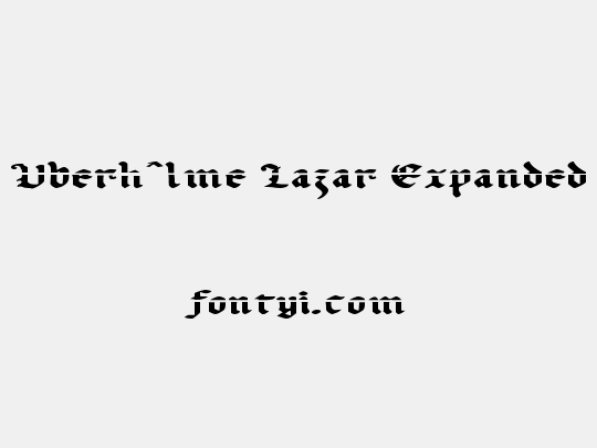 Uberhˆlme Lazar Expanded