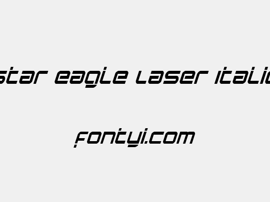 Star Eagle Laser Italic