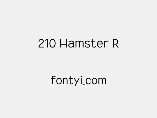 210 Hamster R