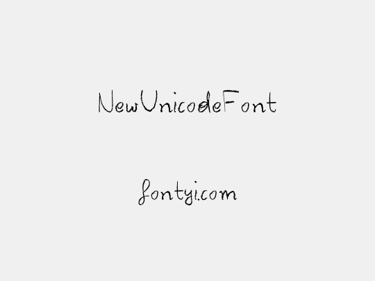 NewUnicodeFont