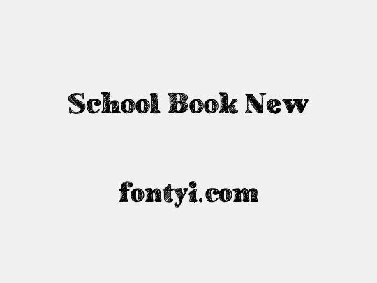 School Book New