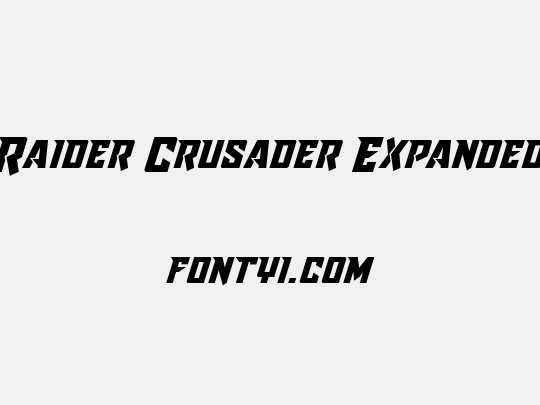 Raider Crusader Expanded