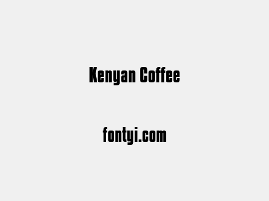 Kenyan Coffee