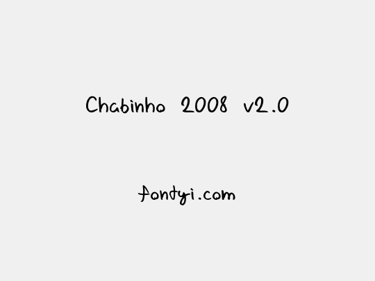 Chabinho 2008 v2.0