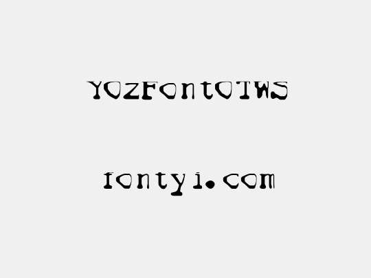 YOzFontOTWS