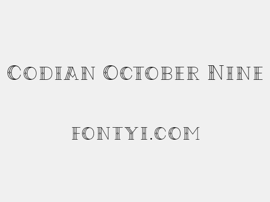 Codian October Nine