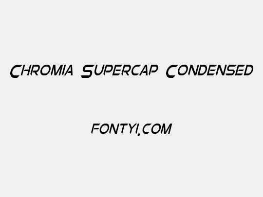 Chromia Supercap Condensed