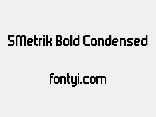 5Metrik Bold Condensed
