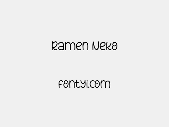 Ramen Neko