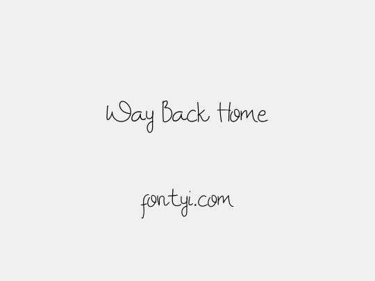 Way Back Home
