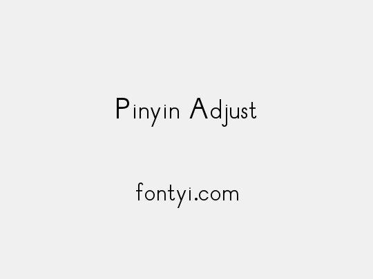 Pinyin Adjust