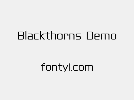Blackthorns Demo