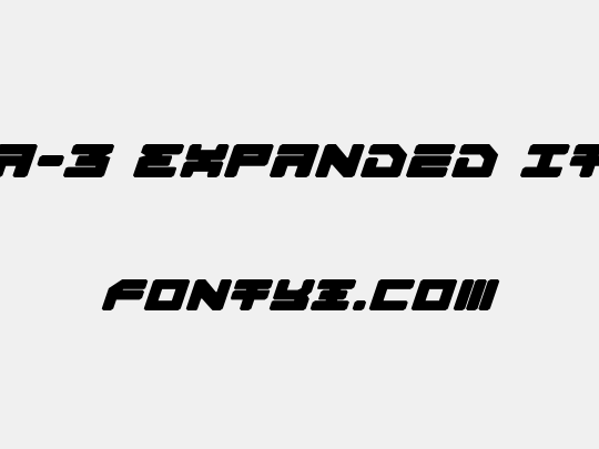 Omega-3 Expanded Italic