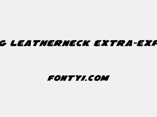 Flying Leatherneck Extra-expanded