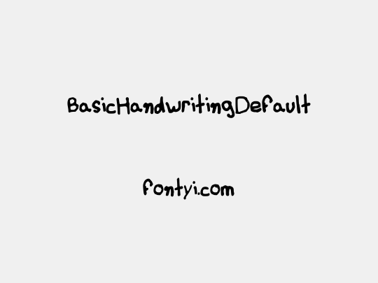 BasicHandwritingDefault