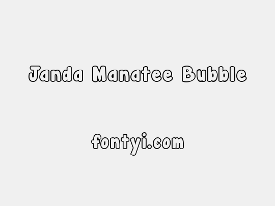 Janda Manatee Bubble