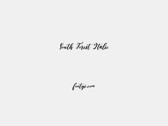 South Forest Italic