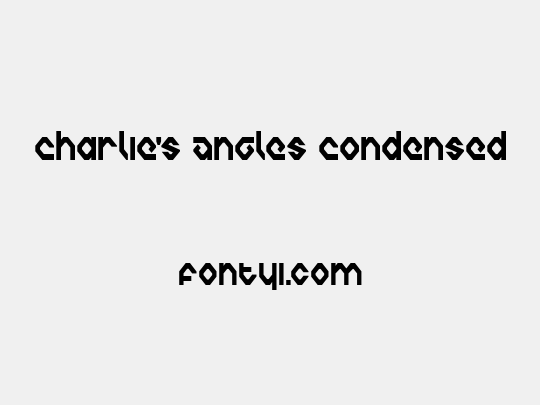 Charlie's Angles Condensed