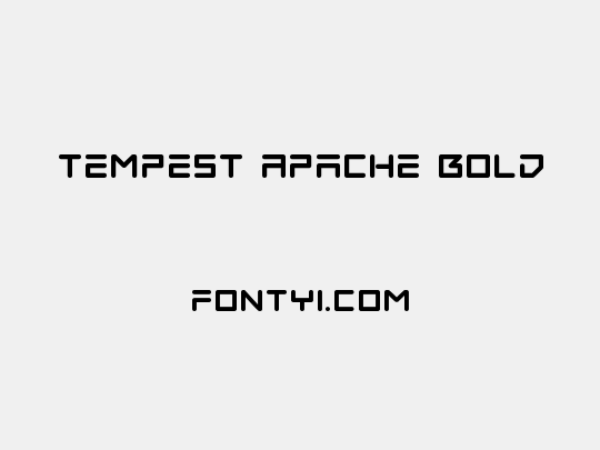 Tempest Apache Bold