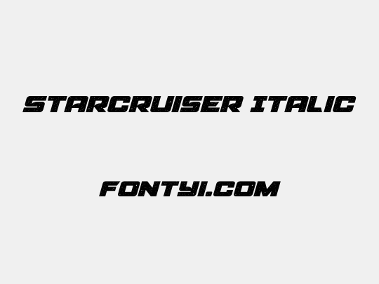 Starcruiser Italic