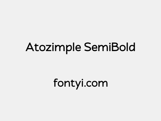 Atozimple SemiBold