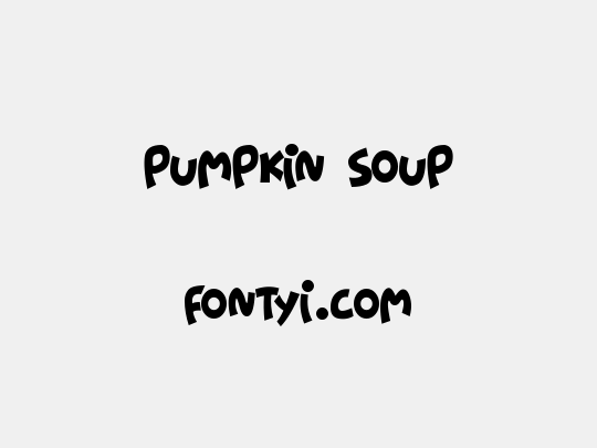 Pumpkin Soup