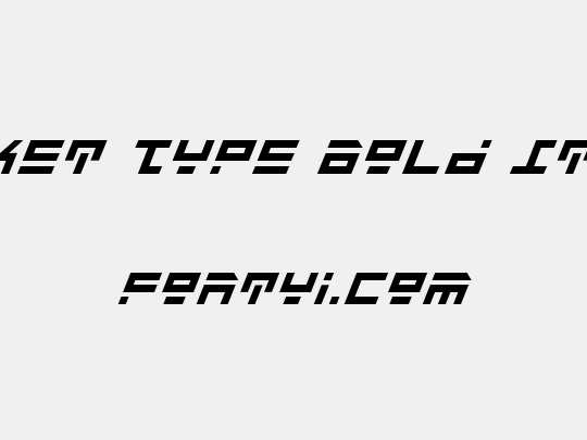 Rocket Type Bold Italic