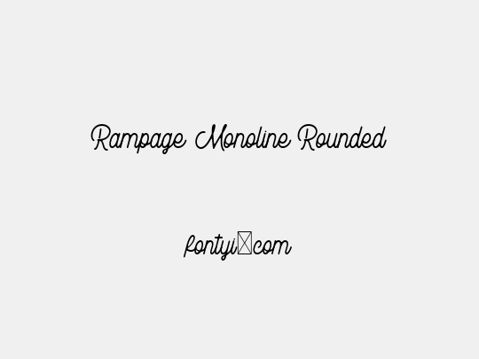 Rampage Monoline Rounded
