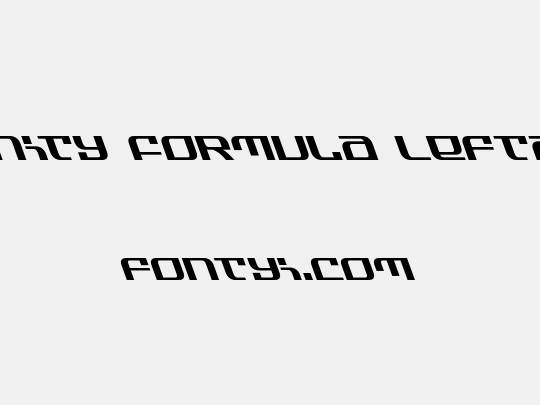 Infinity Formula Leftalic