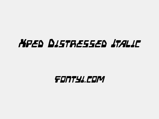 Xped Distressed Italic