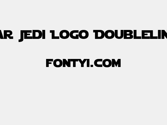 Star Jedi Logo DoubleLine2