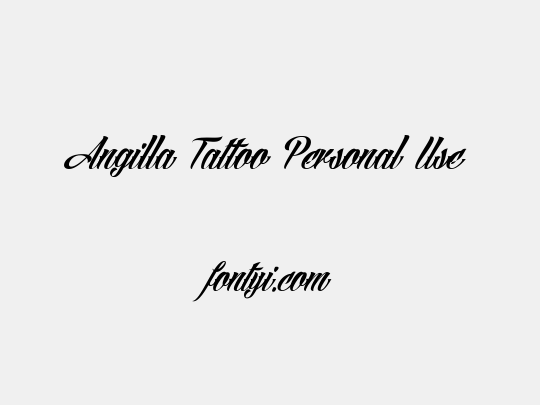 Angilla Tattoo Personal Use 