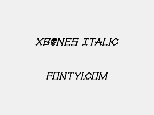 xBONES Italic
